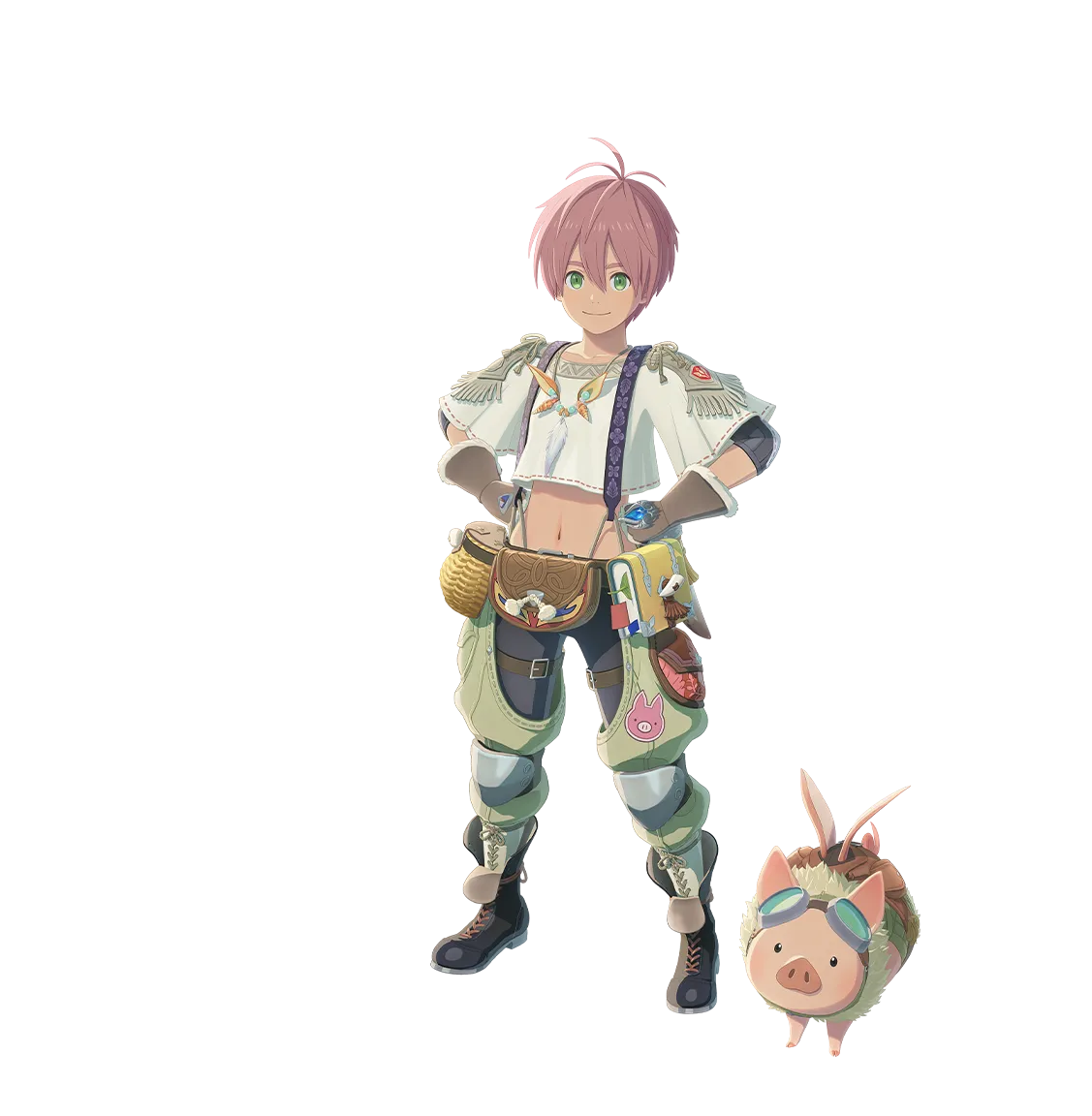 Thea — MH Stories 3 character, Bow user, partner Monstie Kagachi