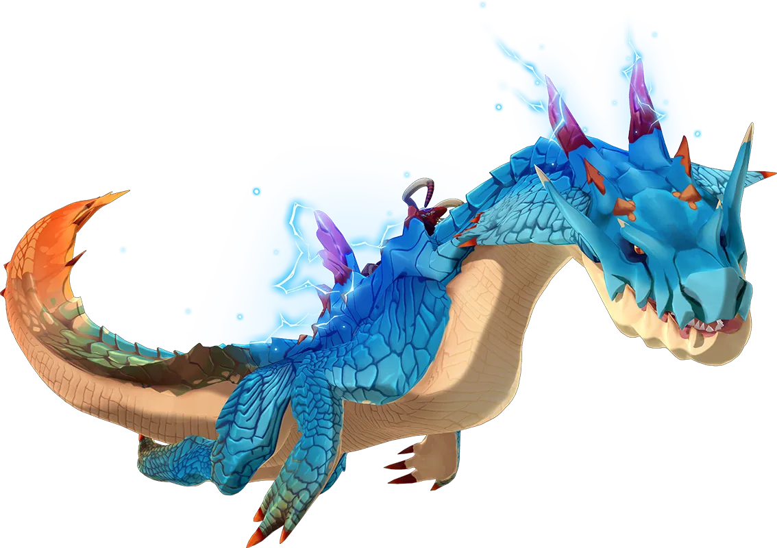 MH Stories 3 Lagiacrus — Monstie render from Monster Hunter Stories 3