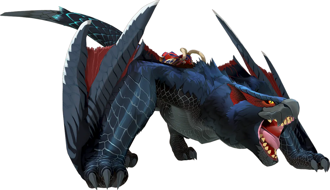 MH Stories 3 Nargacuga — Monstie render from Monster Hunter Stories 3